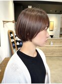 自然な丸みショート/コンパクトショート/20代30代/ショートボブ