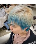 水色インナーカラー