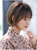前髪あり大人ショートボブ20代30代40代【AIN.表参道】川原大地