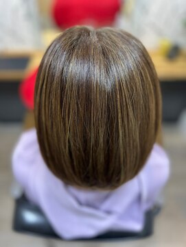 ヘアーカルチャー 小倉台店 HAIR CULTURE ショートヘア白髪ぼかしハイライト小顔ショートボブ