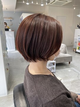 サンクチュアリー ウィズ コネクト(Sanctuary with connect) ピンクカラー×ショートボブスタイル◎20代30代40代50代