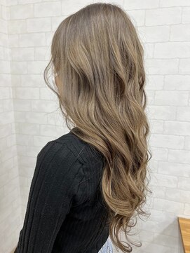 イイカンジヘア(iikanji hair) 【iikanji hair】ロング×ハイトーンアッシュベージュ