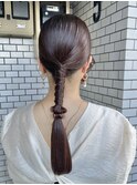 タイトローポニ　お呼ばれヘア　ヘアアレンジ　ロングヘア