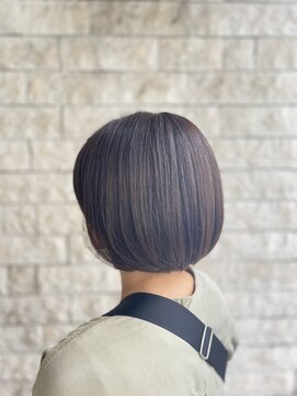 フラット 千葉(Flat.) ショートボブ/ニュアンスグレージュ 【千葉】