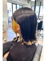 ノイ(noi)&nbsp;#noi_style 切りっぱなし×インナーカラー＊イエロー