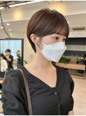 丸みショート/くびれヘア/ふんわり大人ショート[横浜駅]