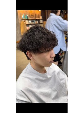 カーニー 上野(kearny) 波巻きパーマツイストスパイラルパーマメンズマッシュパーマ