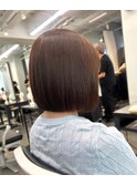 髪質改善×ボブ×ベージュカラー