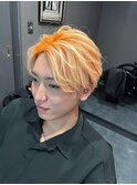 #ハイトーン#オレンジカラー#メンズハイトーン