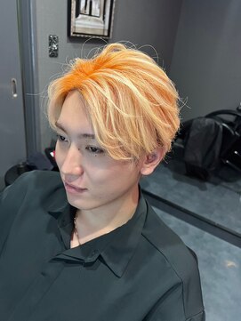 ヴィアンジュ(viange) #ハイトーン#オレンジカラー#メンズハイトーン