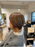 20代30代40代◎イメチェンショートボブハイライトワイドバング