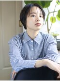 天神【BIRTH】暗髪大人ハンサムショート