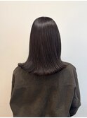 切りっぱなしロブ　× こっくりbrown