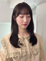 シェノン バイ アランスミシー 表参道(CHAINON by Alan smithee) 柔らかオリーブグレー韓国レイヤーカット