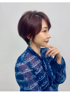 トニーアンドガイ 青山店(TONI & GUY) 大人くびれショート ピンクベージュシアカラーショートヘア