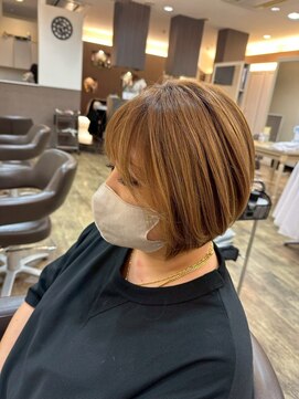 髪質改善/顔周りレイヤーカット/グレージュ[千葉/千葉駅]