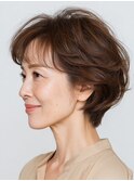 クラゲヘアー/小顔/ココアベージュ/オリーブグレー/川西