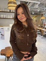 ココルアナ(coco luana)&nbsp;バレイヤージュ/レイヤーカット/韓国/ブリーチ