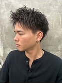 メンズカット/ブリーチ/ニュアンスパーマ/メンズハイライト/眉毛