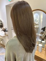 アンド ラ ブランシュ(&.La Blanche)&nbsp;大人ガーリー/ダークアッシュ/ミディアムレイヤー/髪質改善