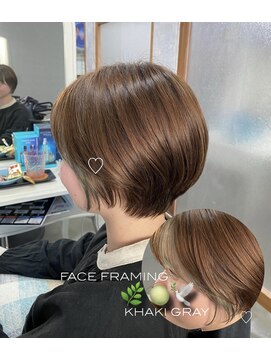 ミニィバイミラーズ(Miniy by Miroirs) face framing × short hair