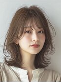 ミディアムレイヤー　白髪ぼかし　白髪染め　40代50代60代