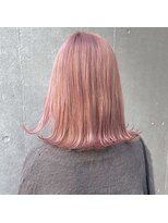 シュガー ヘアアンドネイル 仙台(SUGAR)&nbsp;【ブリーチ２回～】ミルキーピンクベージュ♪