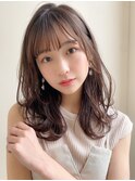ロングレイヤー、外ハネボブ、グレージュ、脱白髪染め☆