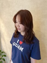 モエベル イズモ(MoeBell izumo) オレンジカラー×パーマスタイル