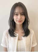 秋カラー◎透明感ダークアッシュ◯レイヤーカット大人美人