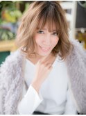 *bliss浦和*アシンメトリー*くせ毛風抜け感小顔ボブa