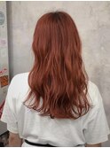 ☆オレンジヘアー×ダブルカラー☆
