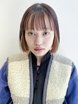 アルバム 銀座(ALBUM GINZA)&nbsp;インナーボブ_カーキグレージュマッシュショート_58511