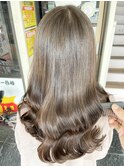 艶感のあるカラー×髪質改善カット×髪質改善カラー