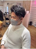 MEN'S HAIR ツイスト×刈り上げ×アップバング
