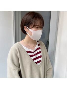 ミント(mint) マッシュショート/ショート/耳かけショート/オリーブ