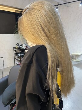 プルメリアドット(Plumeria.) long × blonde