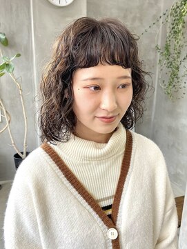 テトヘアー(teto hair) ミディアムパーマ　くるくる　くせ毛パーマ　プードルパーマ