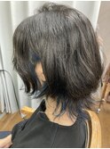 推し活インナーカラー　ブルー