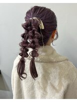 ロットアニバース(lott annibirth)&nbsp;【髪質改善】ポニーテールツインアレンジ@mutsumi