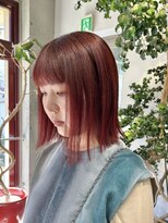 ヲタク(wotaku.)&nbsp;レッドカラーボルドーカラーチェリーカラーカシスカラー赤髪ボブ