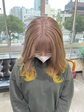 イロプラスソイ(iro + soi) milk tea beige × yellow