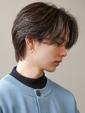 エルマーク 心斎橋(L-MARK) ニュアンスパーマセンターパートサイドパート韓国カルマパーマ