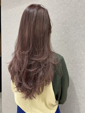 ドライブヘアー(Drive hair) 透明感たっぷりなシルバーピンクカラー