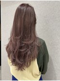 透明感たっぷりなシルバーピンクカラー