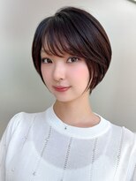 アフロート ディル(AFLOAT D'L)&nbsp;30代前下がりショートボブで絶壁解消丸みのあるひし形シルエット