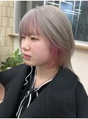 初カラーハイトーンデザインホワイトベージュインナーカラーYUKI