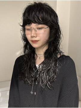 フィルムス 渋谷(FILMS) イメチェン/外ハネボブ/美髪/ワイドバング/ブルーブラック/前髪