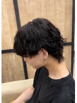 エッジ(EDGE)&nbsp;大分メンズ波巻きツイストスパイラルパーマショートウルフ