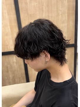 エッジ(EDGE) 大分メンズ波巻きツイストスパイラルパーマショートウルフ